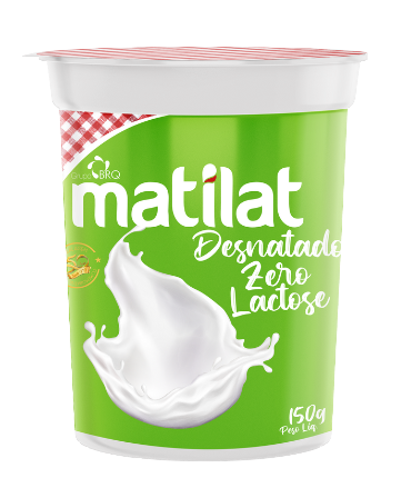 Matilat Iogurte zero lactose copo 150g